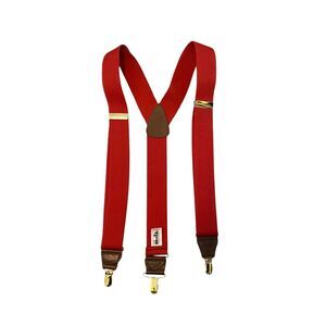 Hold Up Red Suspenders Braces Mens Workwear Utility Outdoors Steve Urkel Preppy